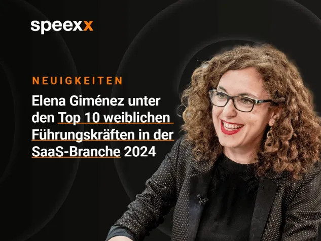 Elena Giménez von Speexx zählt zu den Top 10 weiblichen Führungskräften in der SaaS-Branche 2024 Bild: Elena Giménez von Speexx zählt zu den Top 10 weiblichen Führungskräften in der SaaS-Branche 2024