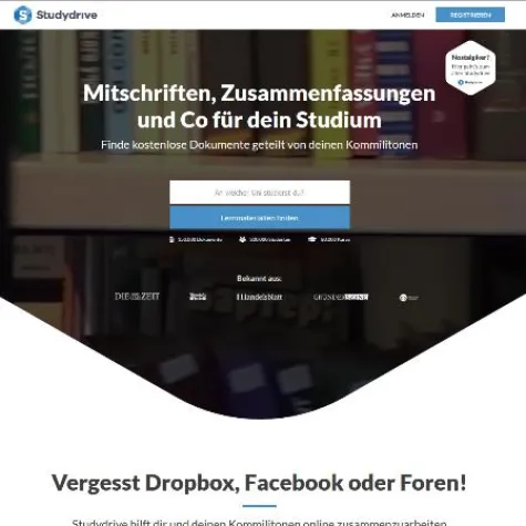Nach Maschmeyer-Einstieg: Relaunch von Studentenportal studydrive Bild: Nach Maschmeyer-Einstieg: Relaunch von Studentenportal studydrive