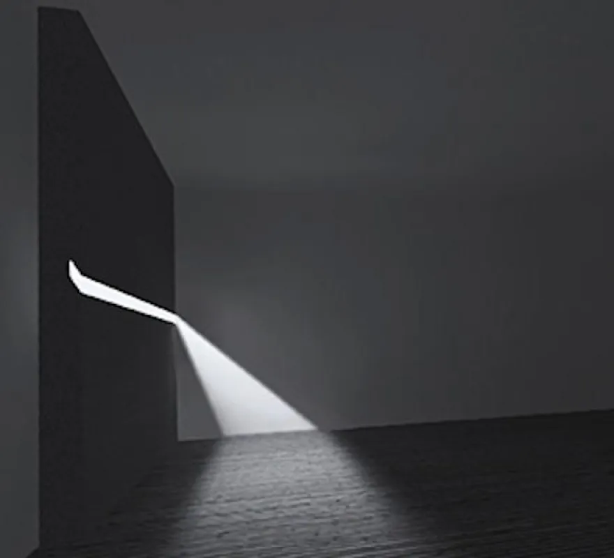 Licht kommt einfach aus der Wand