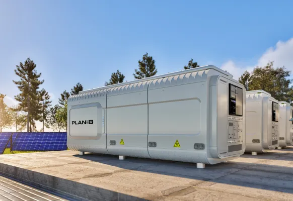 Bild: PLAN-B NET ZERO präsentiert Resilienz-Konzept aus Battery Energy Storage Systems (BESS), Wasserstoff und KI
