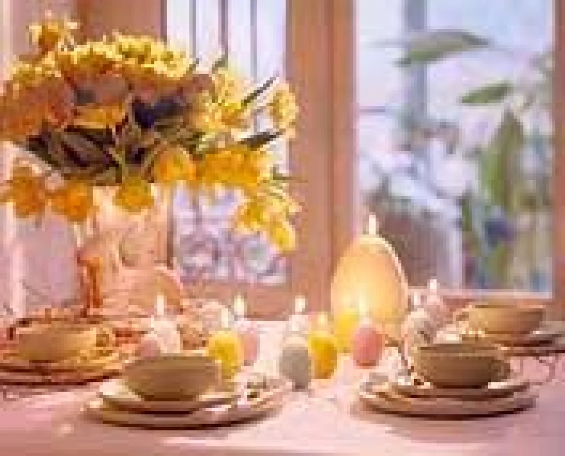 gedeckter Ostertisch