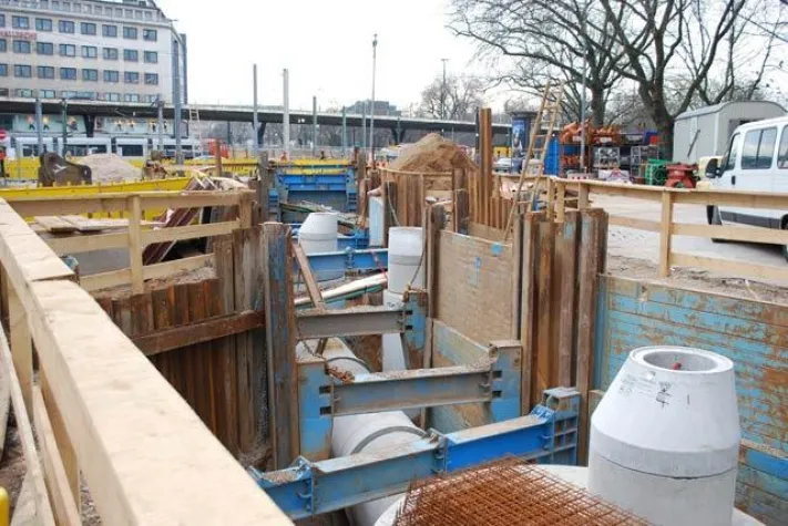 Bild: DW Betonrohre mit logistischem Meisterstück - FBS-Qualität für Düsseldorfer Wehrhahn-Linie