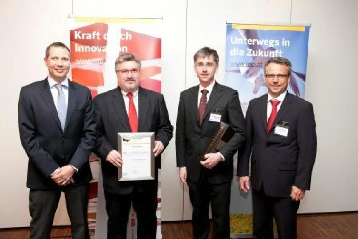 V.l.n.r.: Muther (SAP), Pöll (Imtech), Hager (Imtech), Neumeyer (SAP) ©Foto Michalski