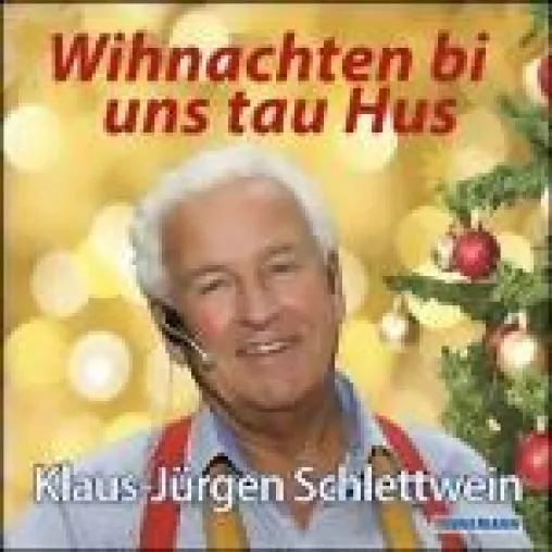 Bild: Wihnachten bi uns tau Hus - Klaus Jürgen Schlettwein unterm Tannenbaum