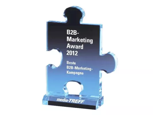 Ausgezeichnetes B2B-Marketing. Kampagne der Karlsruher Agentur 2k kreativkonzept gewinnt B2B-Marketing-Award Bild: Ausgezeichnetes B2B-Marketing. Kampagne der Karlsruher Agentur 2k kreativkonzept gewinnt B2B-Marketing-Award