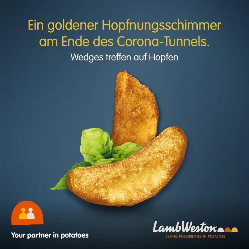 Knusprige Kartoffelwedges mit Hopfenaroma (© Lamb Weston)