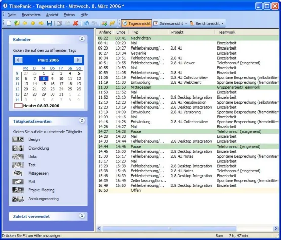 TimePanic 3.0: Vielseitige Zeiterfassung im Büro Bild: TimePanic 3.0: Vielseitige Zeiterfassung im Büro