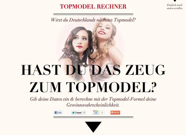 Bild: Hast Du das Zeug, Deutschlands nächstes Topmodel zu werden?