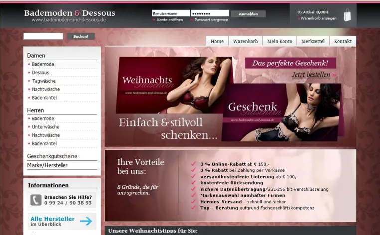 Bild: Bademoden und Dessousinsel weiter auf Wachstumskurs