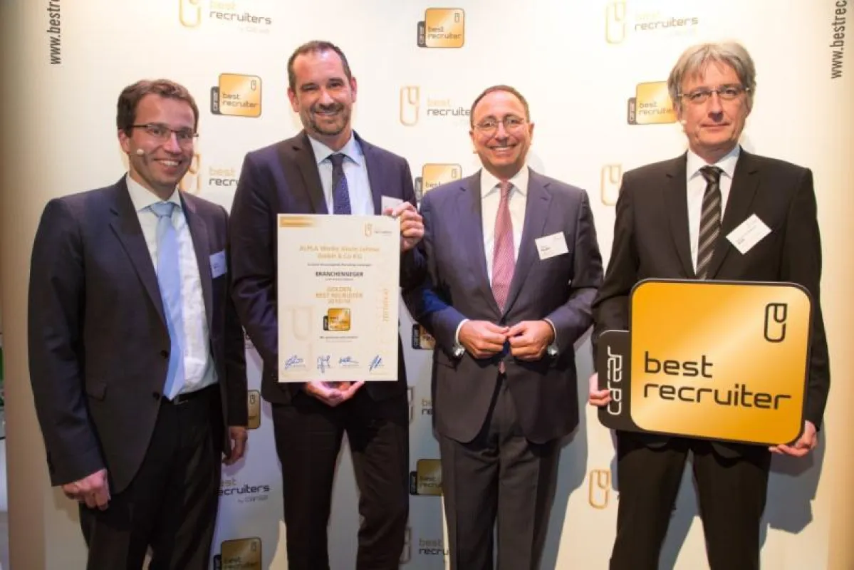 Im Rahmen einer Feier in Wien erhielt ALPLA das Goldene Gütesiegel Best Recruiters 2015/16.