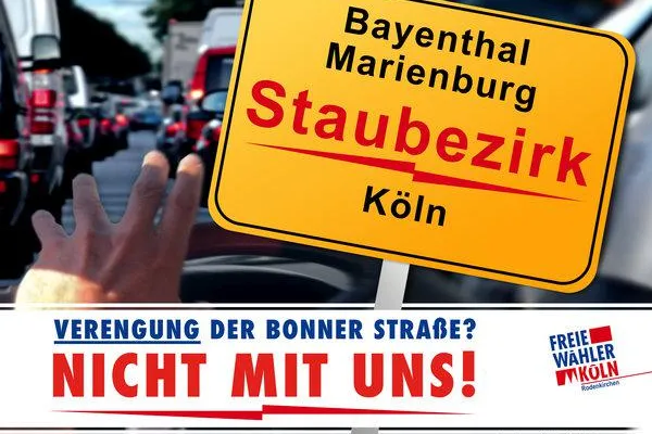 Bild: Köln: Freie Wähler fordern Baustopp für die Bonner Straße