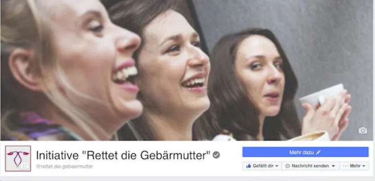 Bild: Gefällt mir! – Initiative „Rettet die Gebärmutter“ auf Facebook