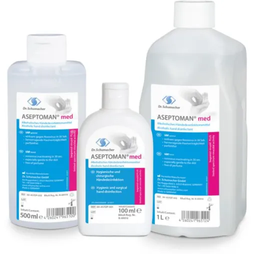 Bild: ASEPTOMAN® med – neues Händedesinfektionsmittel von Dr. Schumacher