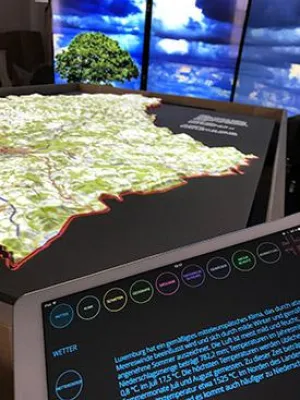 Bild: Neue Dauerausstellung des Nationalmuseums für Naturgeschichte Luxembourg mit Installationen von PXNG.LI