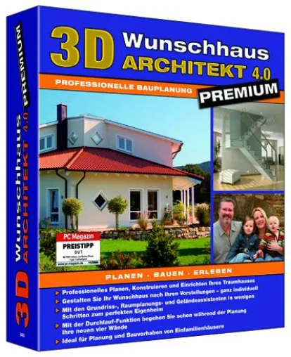 Bild: 3D Wunschhaus Architekt 4.0 Premium: Visueller Traum vom Eigenheim