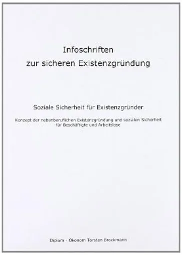 Bild: Konzept der nebenberuflichen Selbständigkeit – Infoschrift zur sicheren Existenzgründung