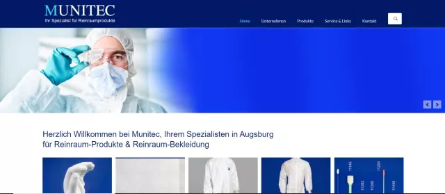 Munitec Vertriebs-GmbH - Seit über 30 Jahren Spezialist für Reinraumprodukte und Reinraum-Bekleidung Bild: Munitec Vertriebs-GmbH - Seit über 30 Jahren Spezialist für Reinraumprodukte und Reinraum-Bekleidung