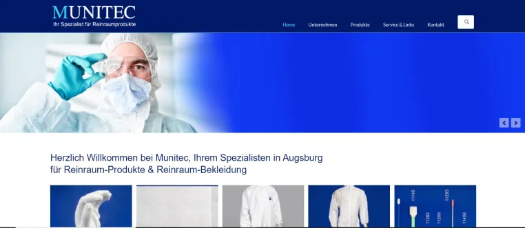 Bild: Munitec Vertriebs-GmbH - Seit über 30 Jahren Spezialist für Reinraumprodukte und Reinraum-Bekleidung