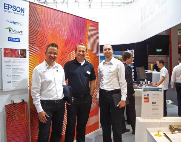 Bild: Fespa 2009 - com2C zieht positive Bilanz