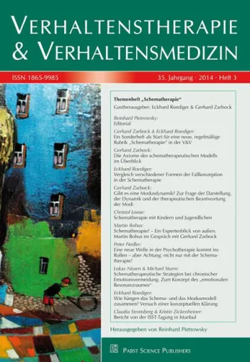 Bild: Schematherapie in der Verhaltenstherapie: Entwicklung erwachsener Verhaltensmuster