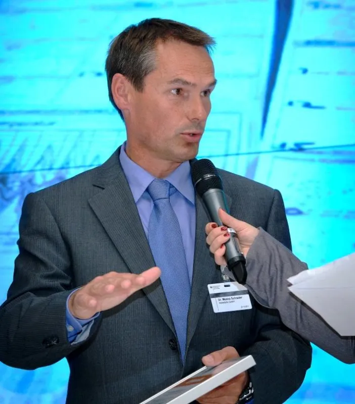 Dr. Meeno Schrader bei der Preisverleihung GründerChampion 2011 in Berlin