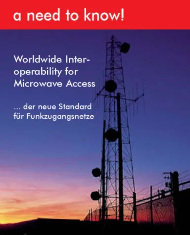 WiMAX – der neue Standard für Funknetzwerke Bild: WiMAX – der neue Standard für Funknetzwerke
