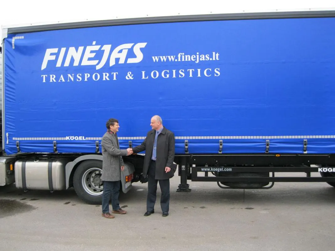 Aidas Plascinskas, UAB Finejas, und Marius Vitkauskas, UAB Transuore