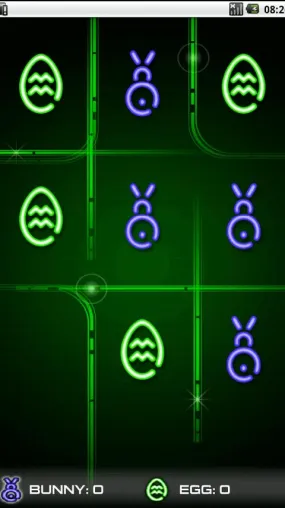 Tic Tac Toe Glow hoppelt mit Osterversion in Android Market Bild: Tic Tac Toe Glow hoppelt mit Osterversion in Android Market