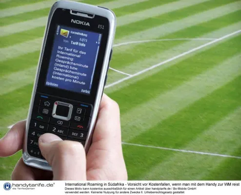 Bild: Mit dem Handy zur WM – Wie Fußball-Fans in Südafrika günstig mobil telefonieren können