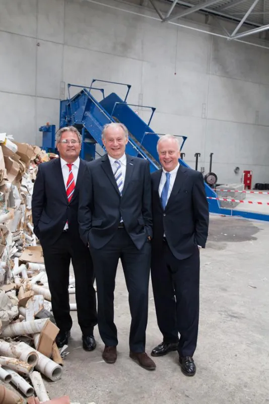 Eric Rehbock (BVSE), Stefan Rieck (REL), Dr. Dieter Porschen (IHK Mittlerer Niederrhein)