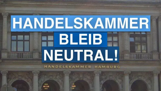 Bild: Handelskammer Hamburg debattiert Petition für parteipolitische Neutralität