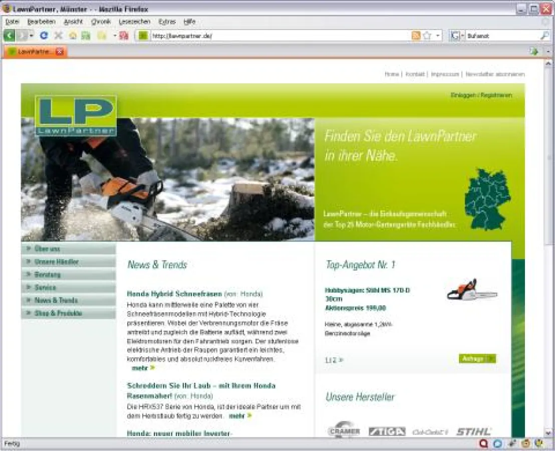 LawnPartner.de Portal