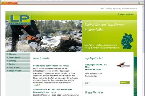 Bild: LawnPartner.de-Portal ist online