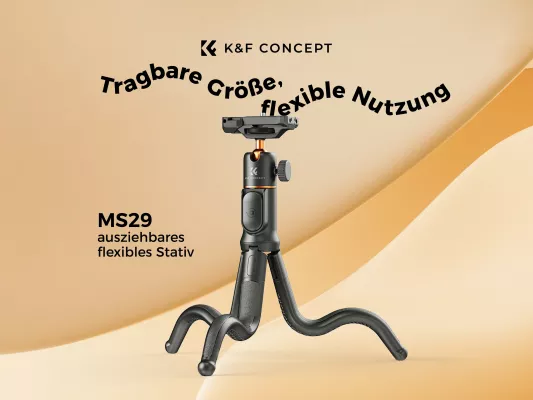 Bild: K&F CONCEPT bringt das ultimative Kreativwerkzeug auf den Markt: Das Mini-Oktopus-Stativ