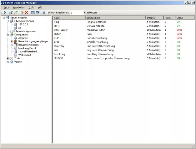 Bild: Server Inspector: Die IT rund um die Uhr unter Kontrolle