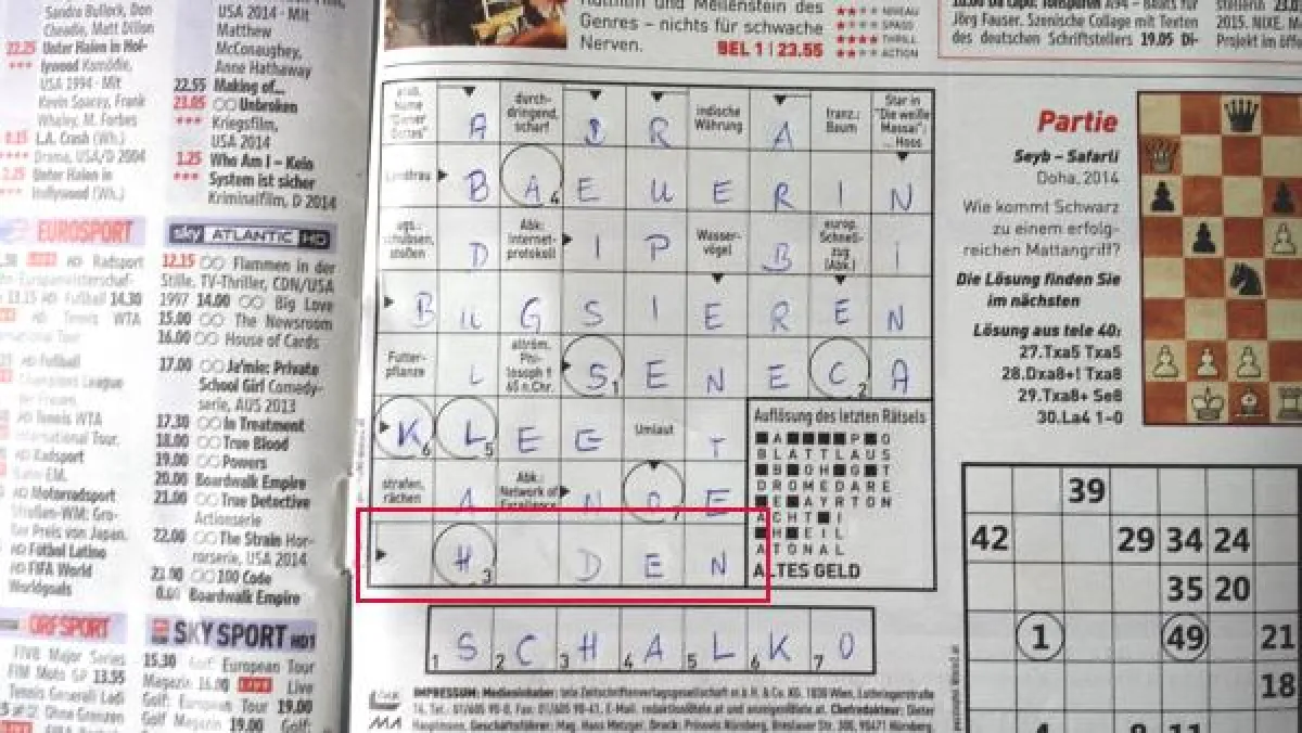 Nie wieder Lücken im Kreuzworträtsel