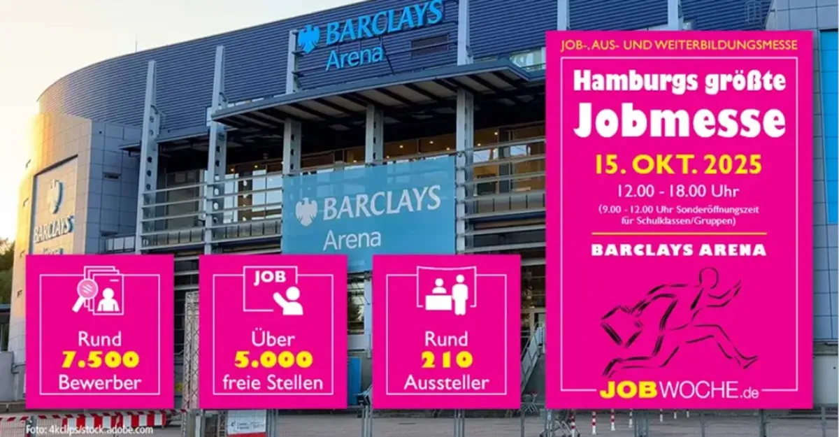 Die Jobmesse in der Barclays Arena ist die größte Karrieremesse im Norden (© JOBWOCHE)