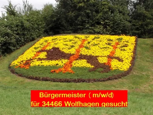 Bild: Bürgermeister (m/w/d) für Wolfhagen in Nordhessen gesucht!