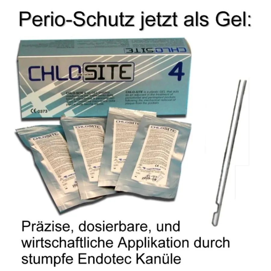 ChloSite Perio-Schutz als Gel ideal zu applizieren
