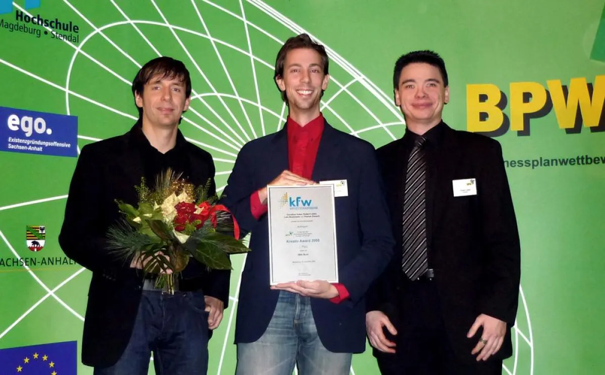 Das Gründerteam von Audiogent (v.l.n.r): Thomas Zomack, Cornelius Huber, Robert Lübke