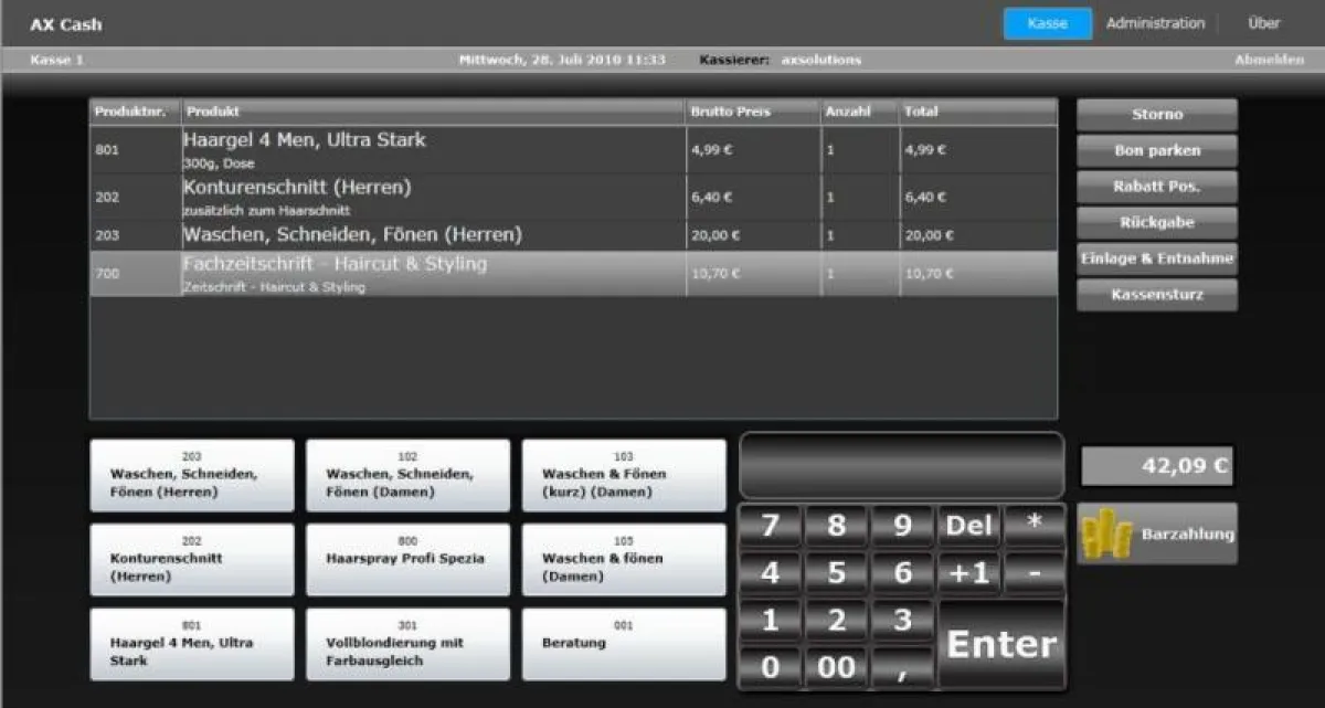 AX Cash Kasse