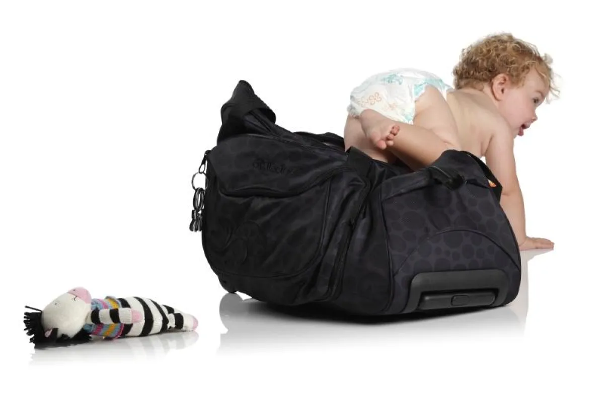 Alles im Griff mit okiedog® und der Reisewickeltasche Bliss Voyager