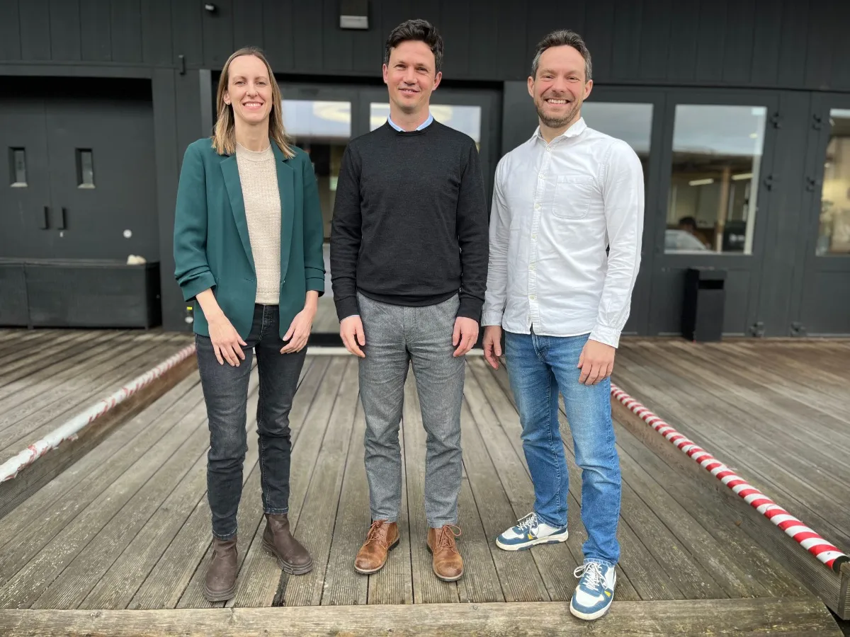 Management BadenCampus: Barbara Bilyk COO, Dr. Thomas Scheuerle CEO, Dr. Niklas Goby CTO (© BadenCampus)