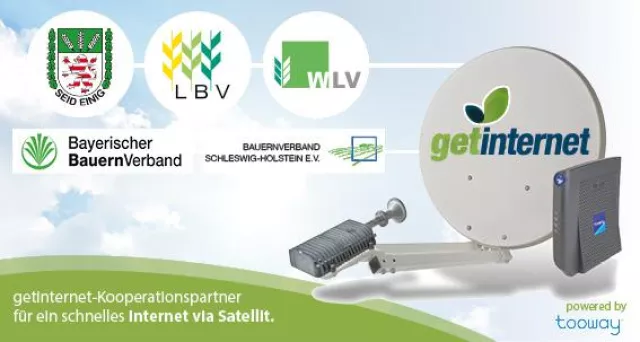 getinternet liefert Mitgliedern der Landesbauernverbände den schnellen Weg ins Internet Bild: getinternet liefert Mitgliedern der Landesbauernverbände den schnellen Weg ins Internet