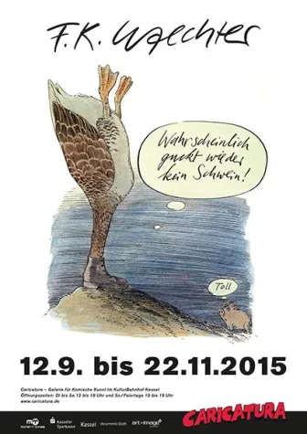 Bild: F.K. Waechter-Ausstellung in der Kasseler Caricatura-Galerie