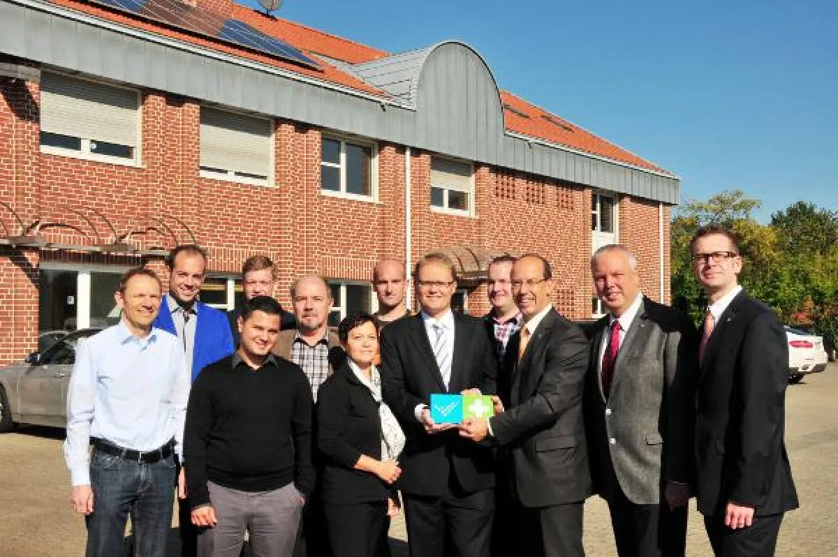 Die Wirtschaftsförderung begrüßt das Team von OPW Ingredients