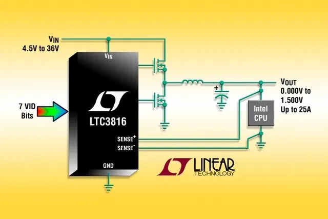 Bild: Linear Technology: IMVP-6/6+/6.5-konformer Einphasen-DC/DC-Controller
