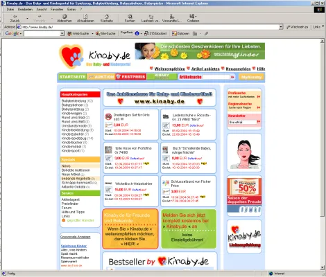 Bild: Kinaby.de – Kostenloses Auktionsportal für Kinder- und Babyartikel startet mit rasantem Mitgliederzulauf