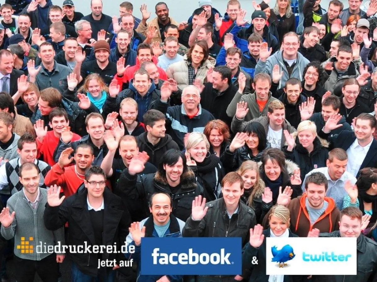 diedruckerei.de auf Facebook und Twitter