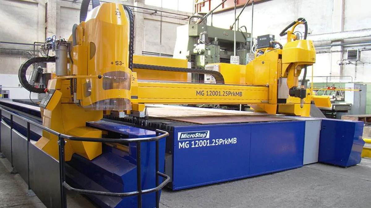 Plasmaschneidanlage der MG Baureihe bei der Firma ŽOS Zvolen a.s.